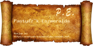 Pastyák Eszmeralda névjegykártya